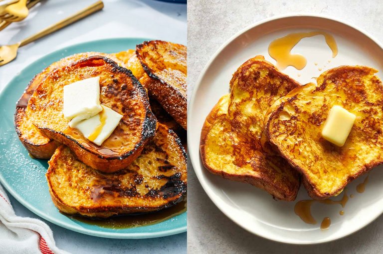 French toast recipe with homemade syrup