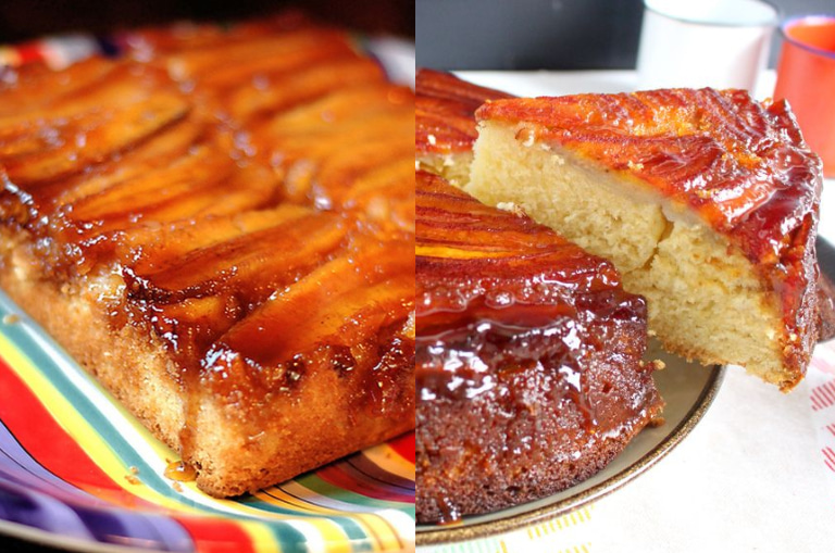 Receita de bolo de banana vegano