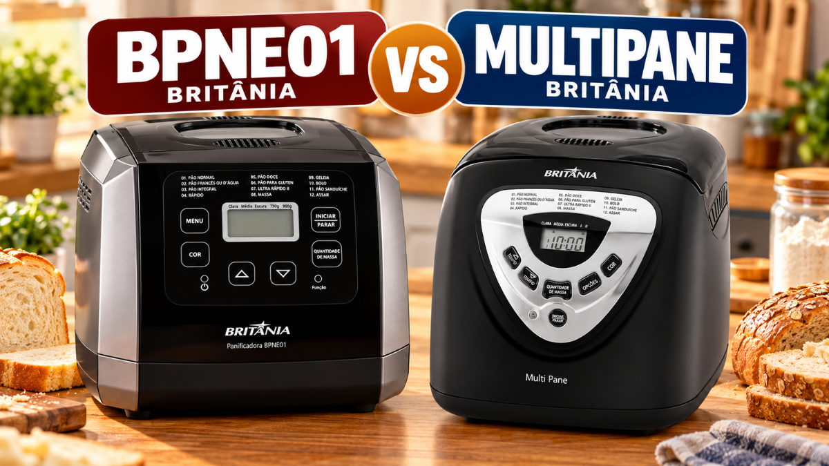 Panificadora Britânia BPNE01 vs Britânia Multipane Panificadora Britânia BPNE01 vs Britânia Multipane